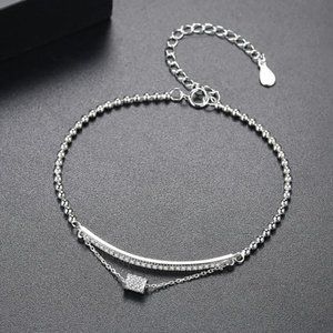 Solid 925 Sterling Silver Chain Link Bracelet